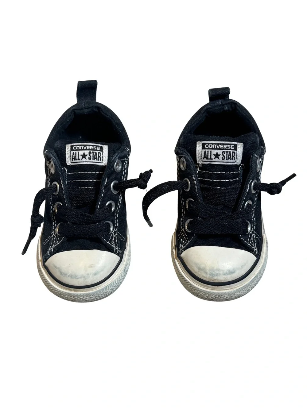 Converse Chuck Taylor All Star Infant Size 7 Black Low Top Sneakers 726090F